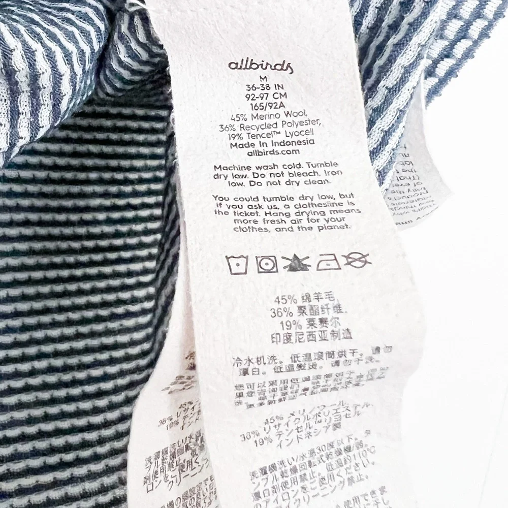 Allbirds women's natural run tank racerback blue white - Picture 6 of 7